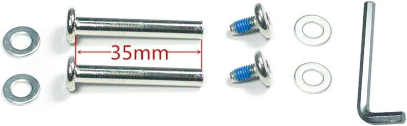 Byaning 2 Sets Luggage Suitcase Wheels Replacement,60/64/68/70/75/78mm Inline Outdoor Skate Replacement Wheels,Rubber Swivel Caster Wheels Repair Kits (OD:60 W:18 ID:6 Axles: 35) - Image 2